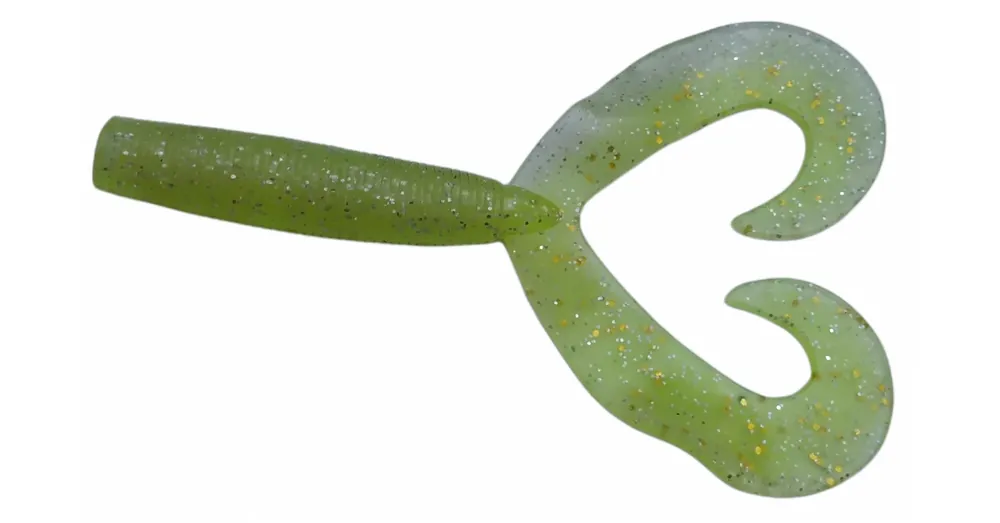 Rapture Twin Grub 9cm chartreuse ghost 10db plasztik csali Nieuw