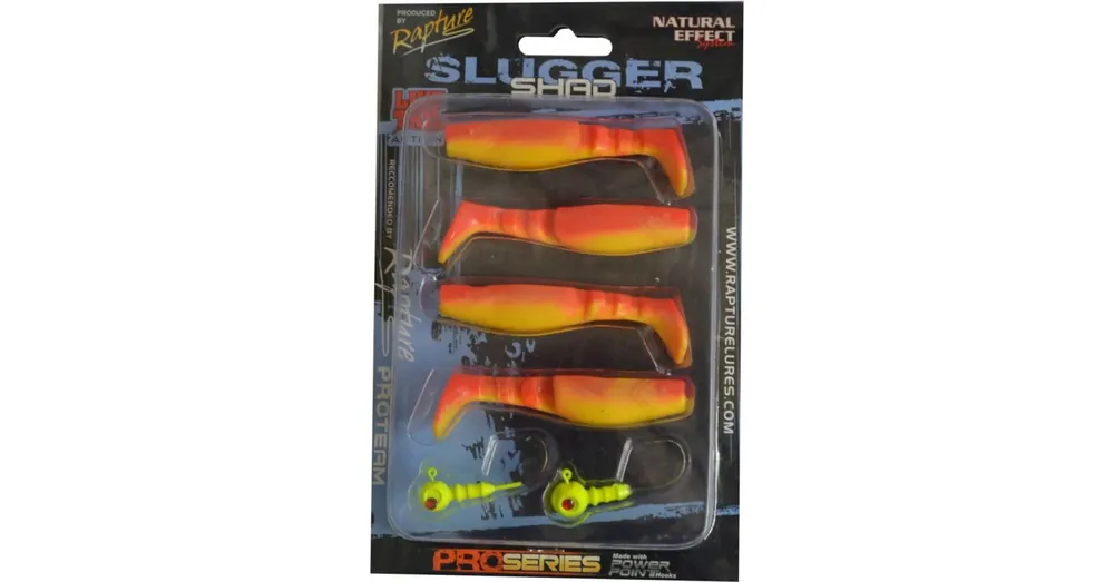 Rapture Slugger Shad Set 75 Flame Yellow 4+2db/csg, műcsali szett Voordeelprijs