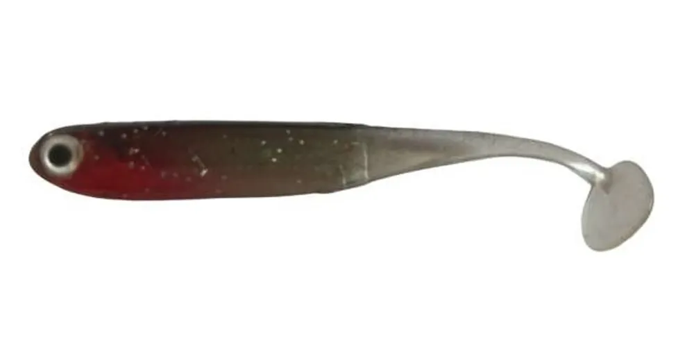 Hoge Kwaliteit Rapture Mini Minnow Shad Tail 45mm Hot Silver 6db/csg, lágygumi csali