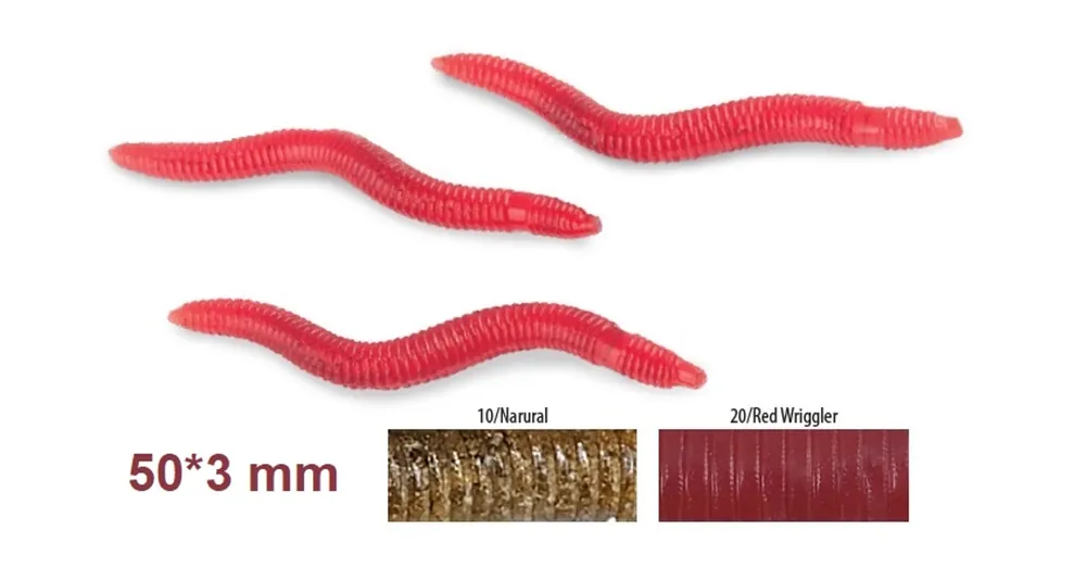 Trabucco Slurp Bait Earthworm Red Wiggler 35 db giliszta Imitáció Flitsaanbieding