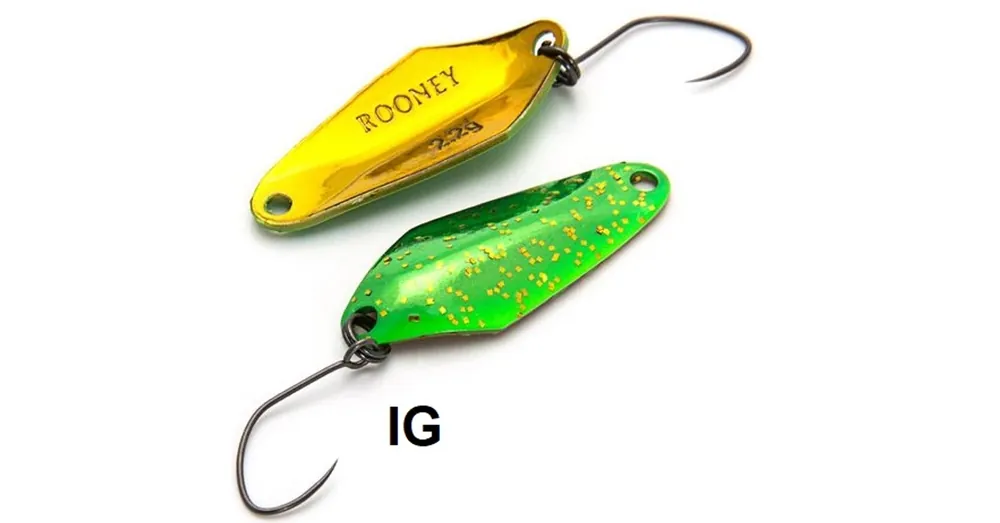 Nories Masukuroto Rooney 28,5mm 1.5g 052 kanál villantó (Impact Green) Finale Uitverkoop