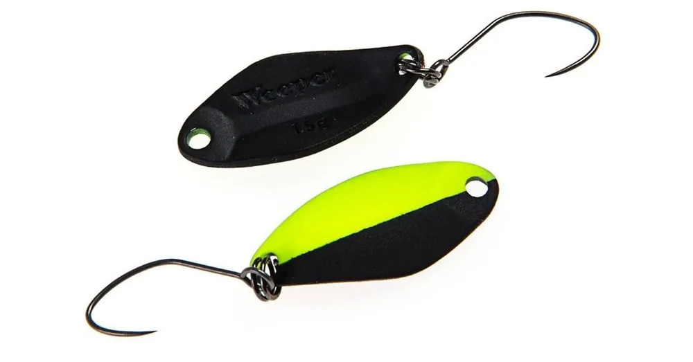 Alleen Vandaag Nories Masukuroto Weeper 23mm 1.5g 022 kanál villantó (Fluo-Gelb / Schwarz)