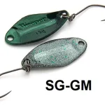 Shop Nu Nories Masukuroto Weeper 23mm 1.5g 073 kanál villantó (Smoke-Glitter / Grün-metallic)