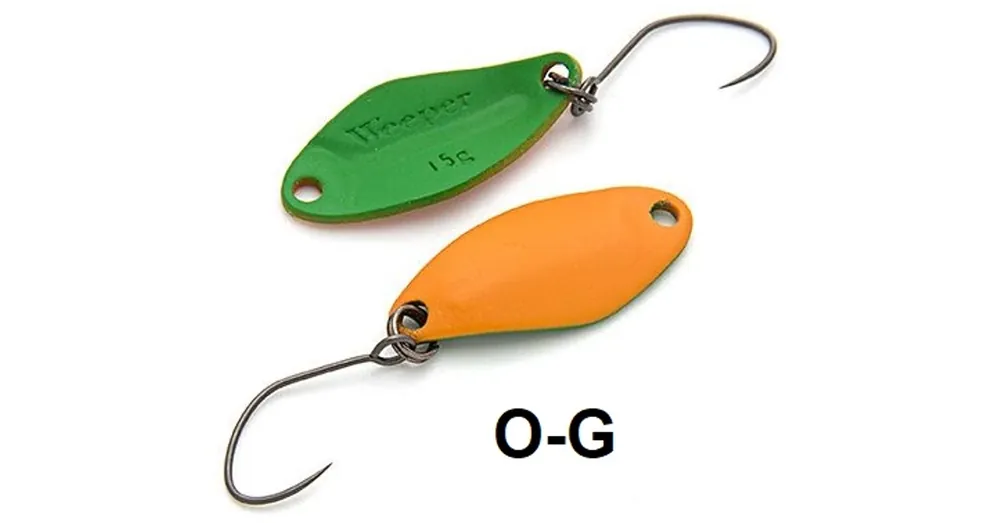Must-Have Nories Masukuroto Weeper 23mm 1.5g 076 kanál villantó (Ocker / Grün)