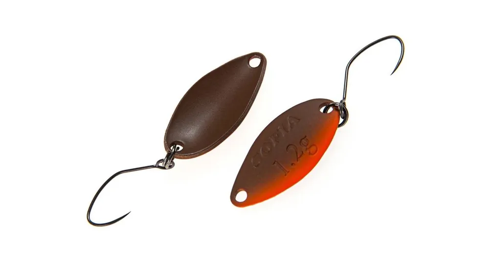 Superprijs Nories Masukuroto Sofia 22mm 1.2g 027 kanál villantó (Braun / Orange)