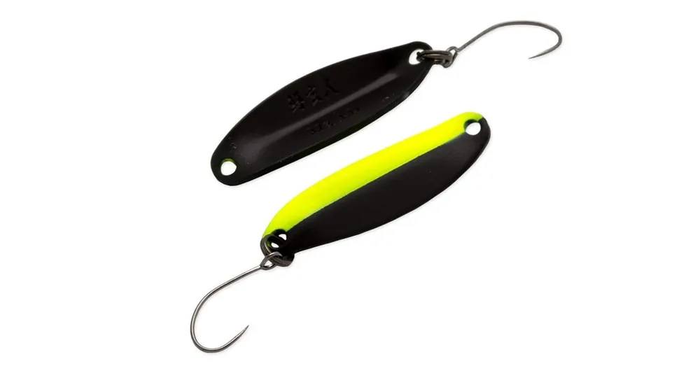 Op = Op Nories Masukuroto 39mm 3.7g LD 022 kanál villantó (Fluo-Gelb / Schwarz)