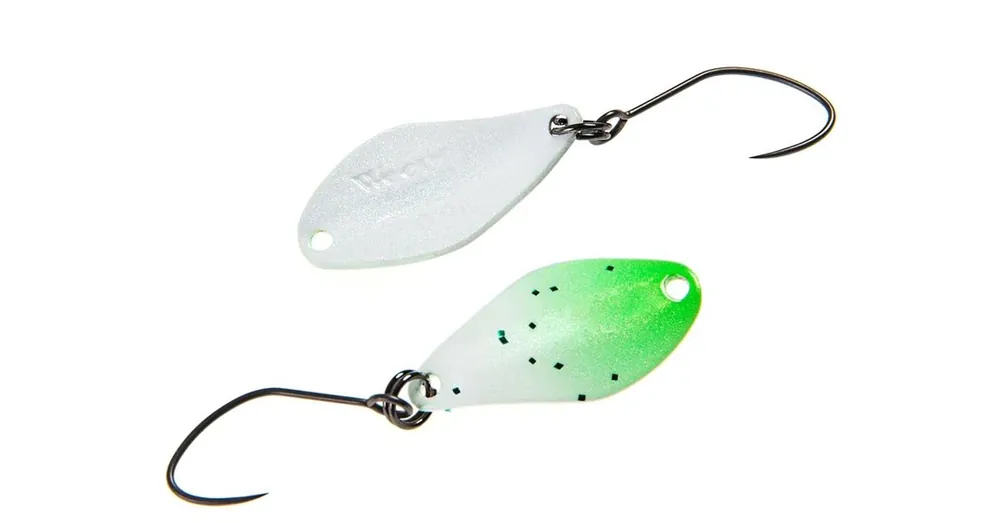 Nories Masukuroto Weeper 23mm 1.5g 066 kanál villantó (Chartreuse Glitter / Perl) Meest Verkocht