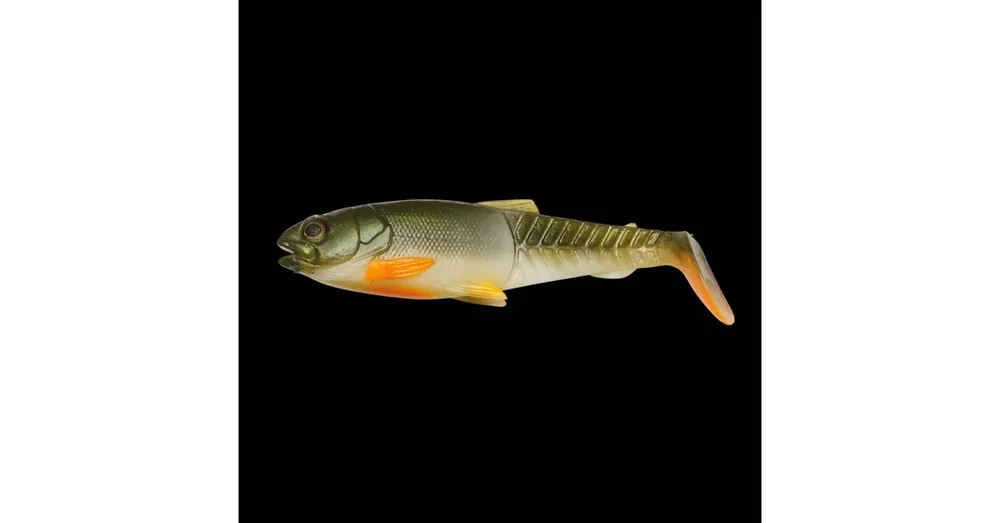 Laatste Kans Savage Craft Cannibal Paddletail 6,5cm 4g Olive Pearl Hot Orange