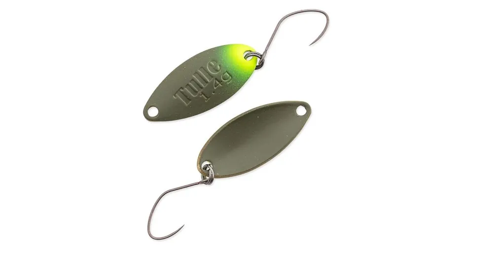 Nieuw Nories Masukuroto Tulle 27mm 1.8g 023 kanál villantó (Oliv Chartreuse / Oliv)