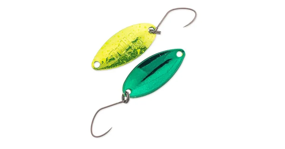 Nories Masukuroto Tulle 27mm 1.8g 091 kanál villantó (Chartreuse Green) Laatste Kans