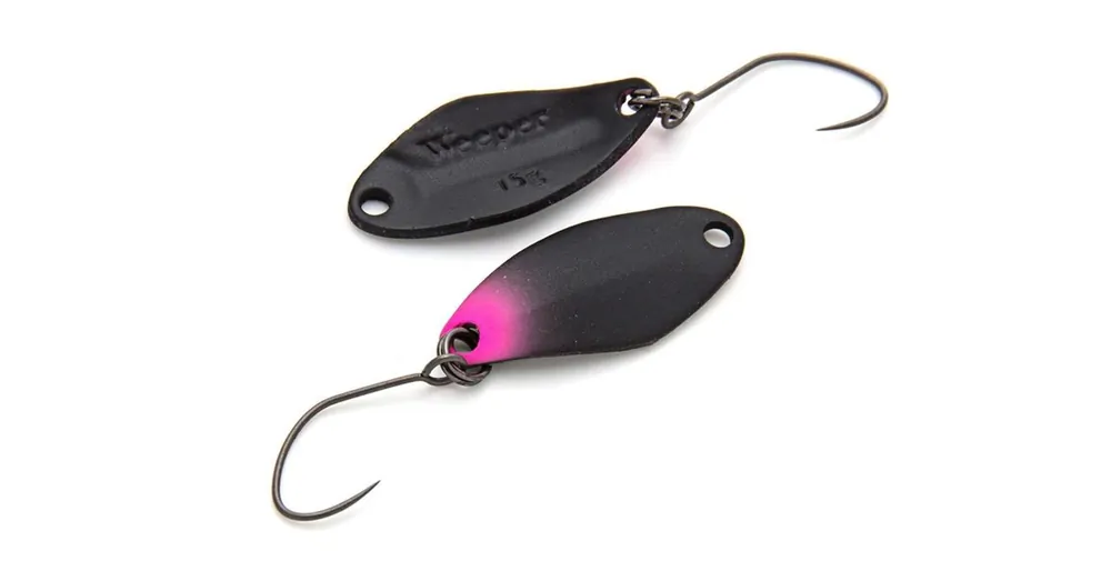 Gereduceerde Prijs Nories Masukuroto Weeper 23mm 1.5g 013 kanál villantó (Black Pinky)