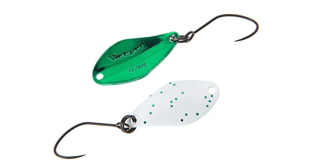 Exclusieve Aanbieding Nories Masukuroto Weeper 20mm 0.6g 064 kanál villantó (Perl / Grün-metallic)