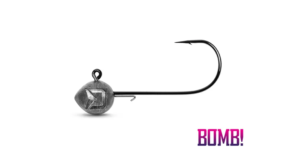 Delphin BOMB! 18g 1/0 Grub-tartóval ellátott jig fej 5db Gratis Retour