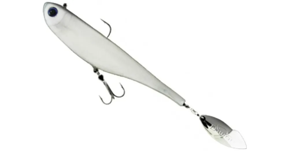Lage Prijs Biwaa Divinator Medium 18cm 35g 02 Pearl White spinnertail