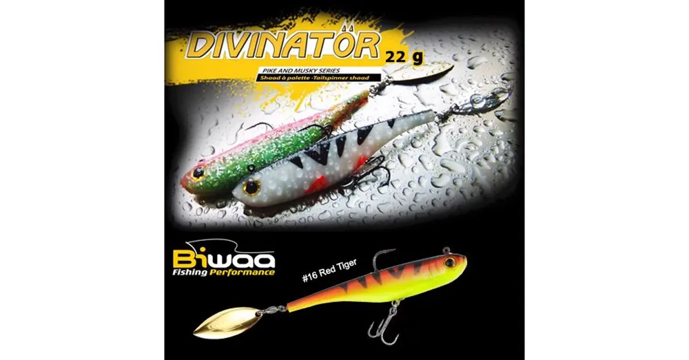 Lage Prijs Biwaa Divinator Junior 14cm 22g 16 Red Tiger spinnertail