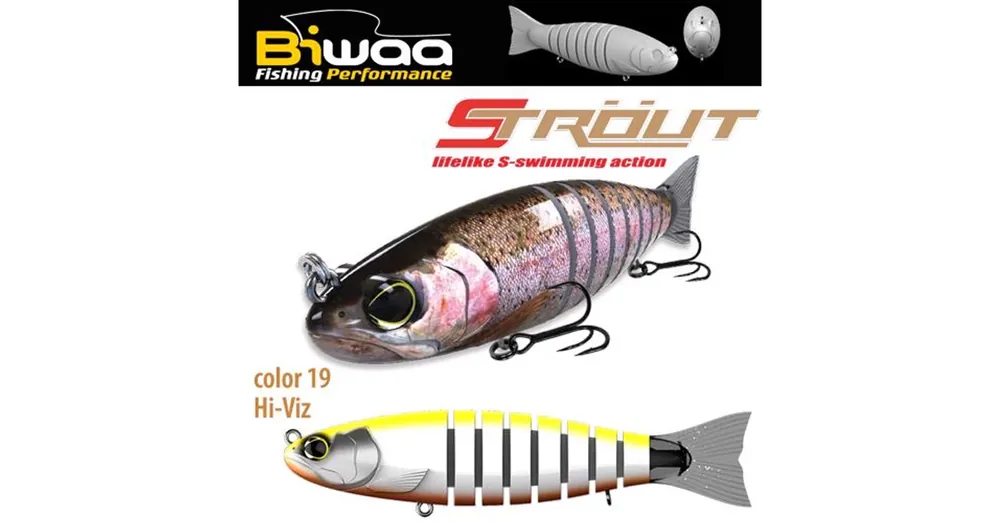 Biwaa Swimbait Strout 5,5" 14cm 29g 19 Hi Víz wobbler Direct Beschikbaar
