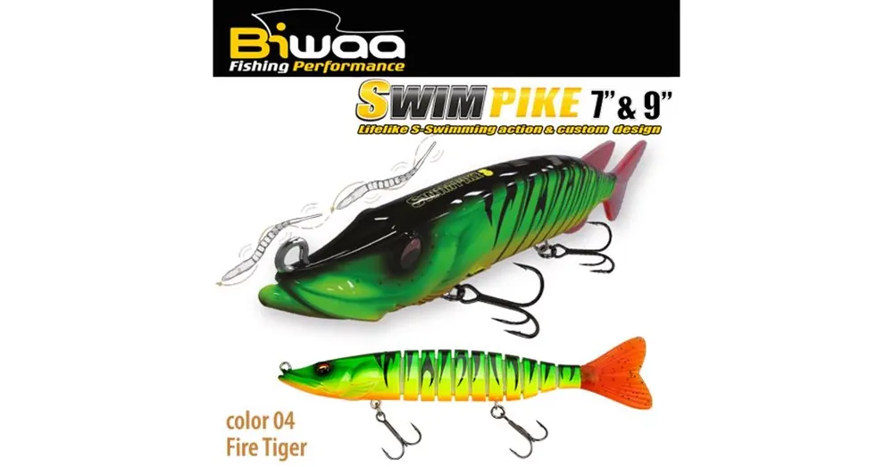 Koop Vandaag Biwaa Swimpike SS 7" 18cm 26g 04 Fire Tiger wobbler