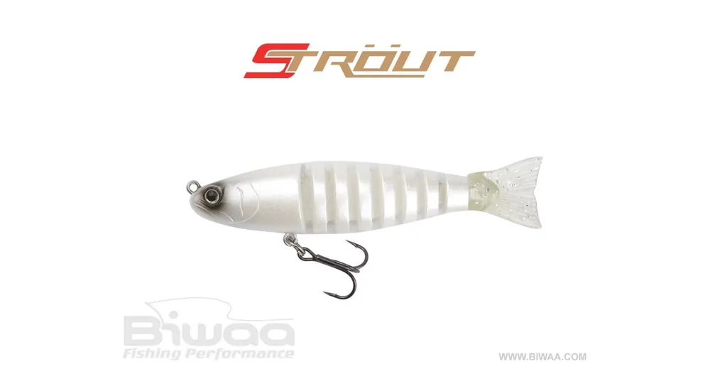 Biwaa Swimbait Strout 3,5" 9cm 8g 29 Pearl White wobbler Seizoensaanbieding