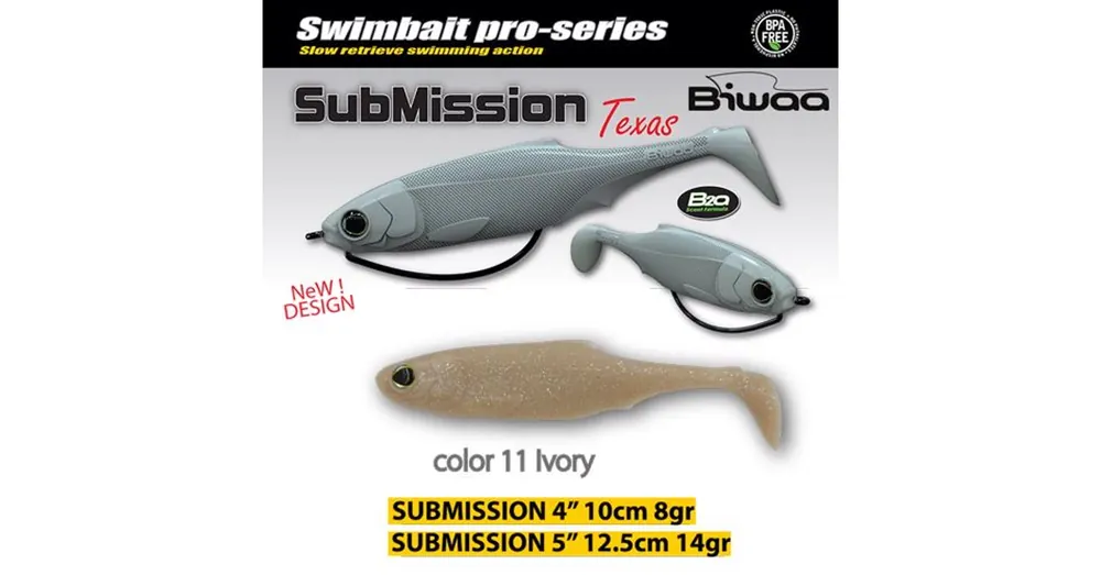 Biwaa Submission 5" 13cm 11 Ivory gumihal 3db/csg Flitsaanbieding