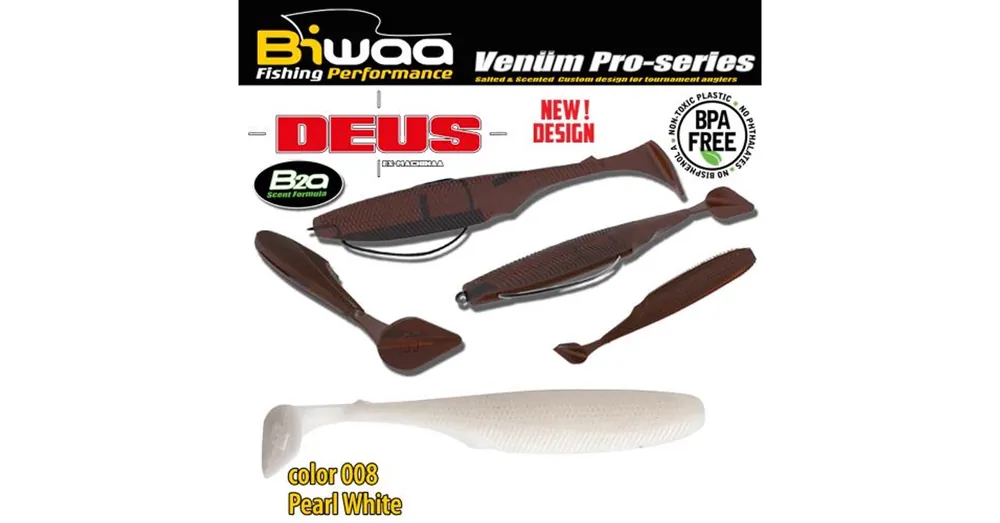 Biwaa Deus 4" 10cm 008 Pearl White gumihal 7db/csg Laatste Versie