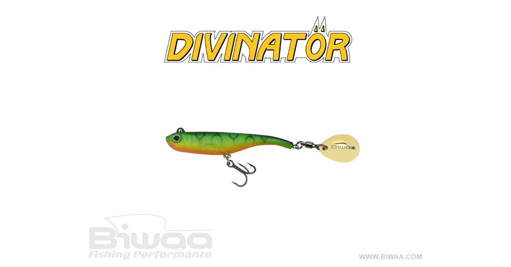Bestel Nu Biwaa Divinator Mini 9,5cm 9g 12 Fire Tiger spinnertail