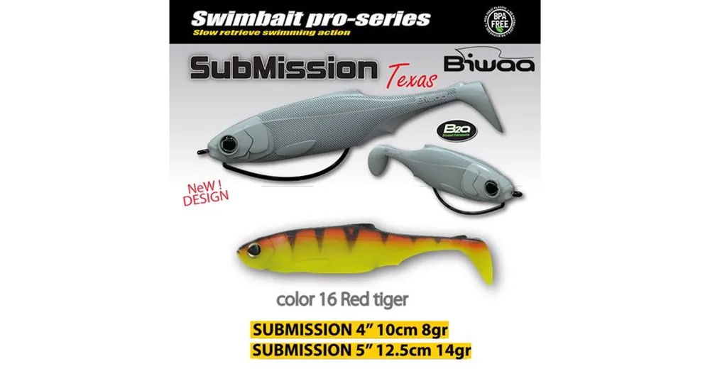 Must-Have Biwaa Submission 5" 13cm 16 Red Tiger gumihal 3db/csg