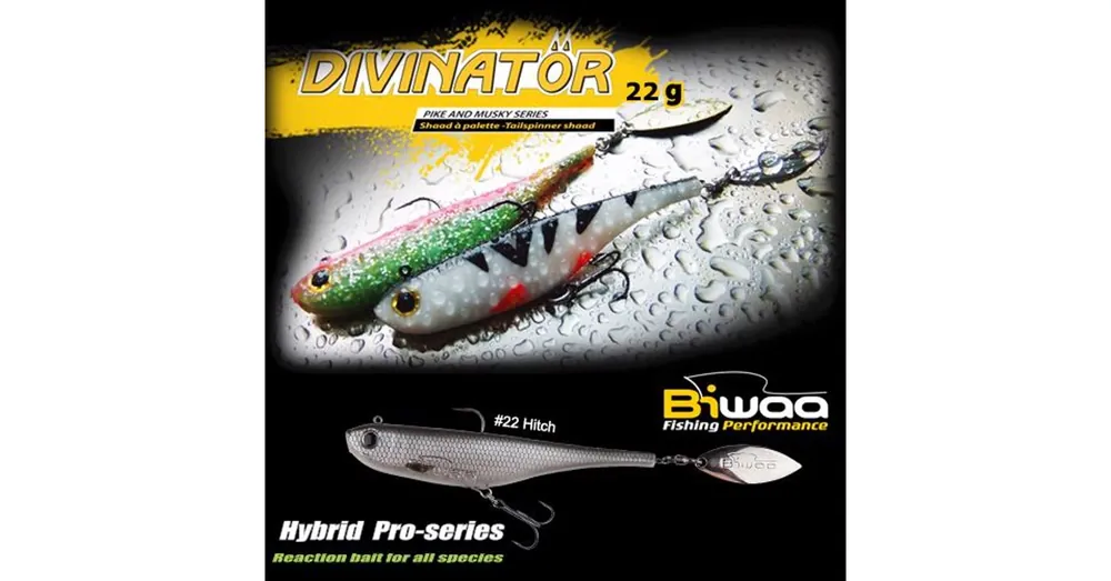 Biwaa Divinator Junior 14cm 22g 22 Hitch spinnertail Betrouwbaar