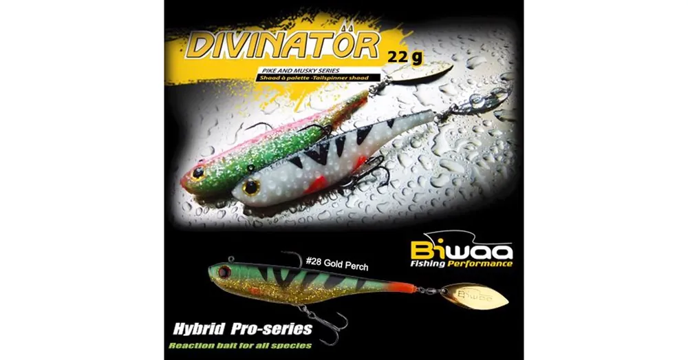 Betrouwbaar Biwaa Divinator Junior 14cm 22g 28 Gold Perch spinnertail