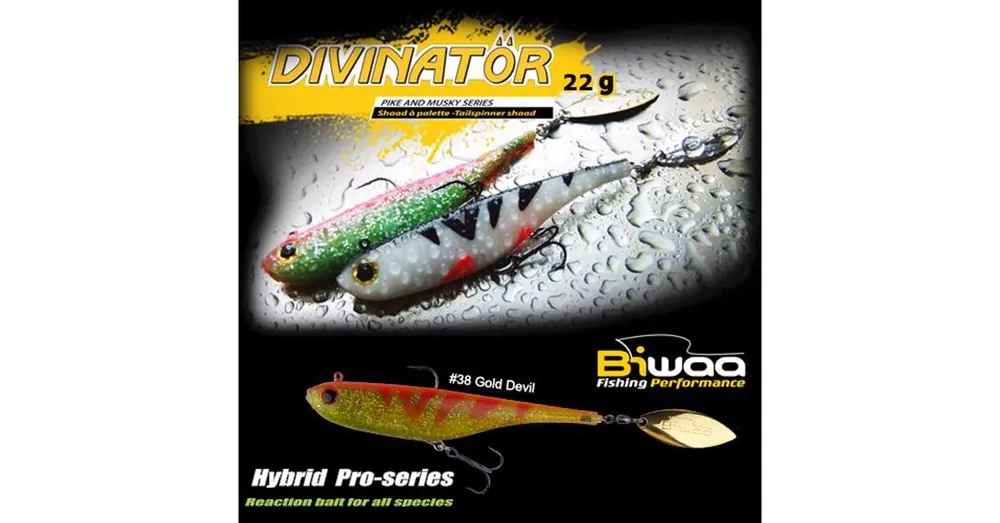 Biwaa Divinator Junior 14cm 22g 38 Gold Devil spinnertail Korting