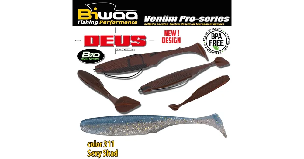 Biwaa Deus 4" 10cm 311 Sexy Shad gumihal 7db/csg Uitverkoop
