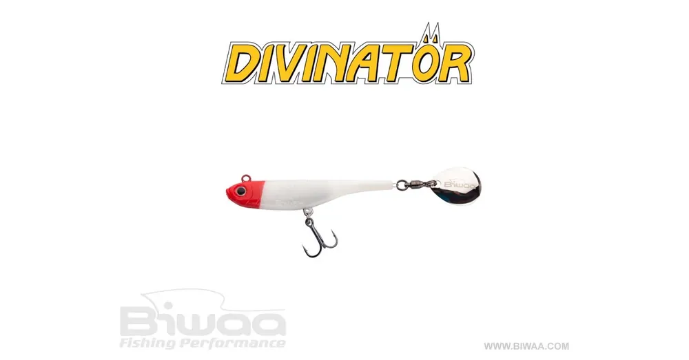 Weekendaanbieding Biwaa Divinator Mini 9,5cm 9g 15 Red Head spinnertail