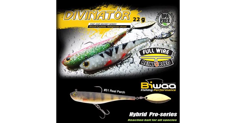 Biwaa Divinator Junior 14cm 22g 51 Real Perch spinnertail Hoge Kwaliteit