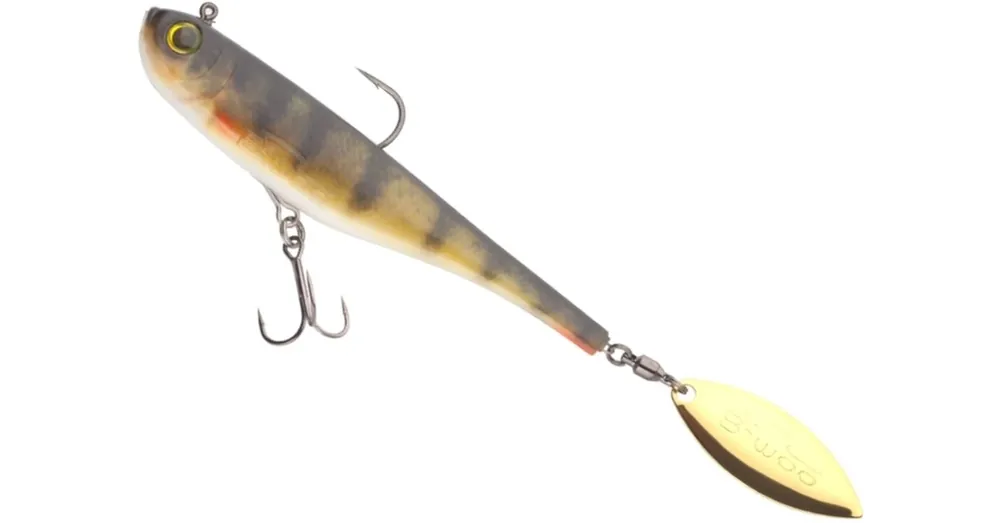 Lage Kosten Biwaa Divinator Medium 18cm 35g 51 Real Perch spinnertail