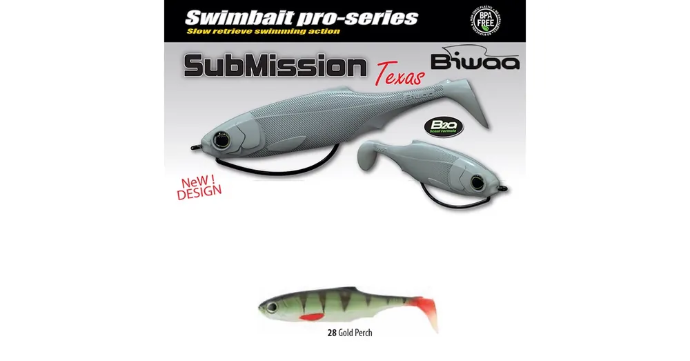 Rechtstreeks Van De Fabrikant Biwaa Submission 4" 10cm 28 Gold Perch gumihal 4db/csg