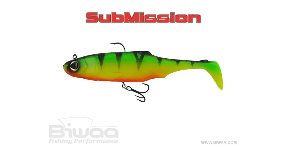 Fabrieksprijs Biwaa Submission Top Hook 360 8" 20cm 95g 12 Fire Tiger swimbait