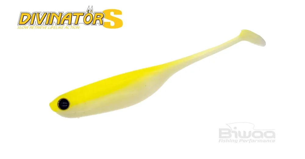 Biwaa Divinator S Evo 4" 10cm 332 Lemon Chart Back White gumihal 4db/csg Beperkte Voorraad