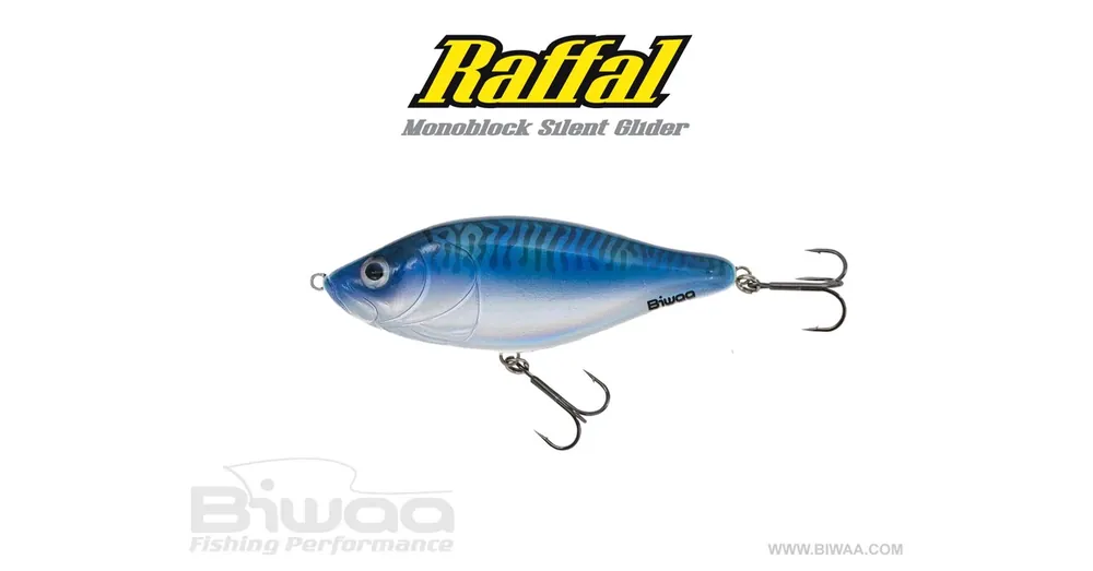 Biwaa Glider Raffal 4" S 10cm 43g 58 Blue Mackeral wobbler Meest Verkocht