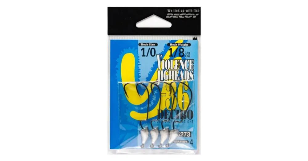Flitsaanbieding Decoy Offset VJ-36 Decibo Violence 4/0 7,0gr jigfej 2 db/csg