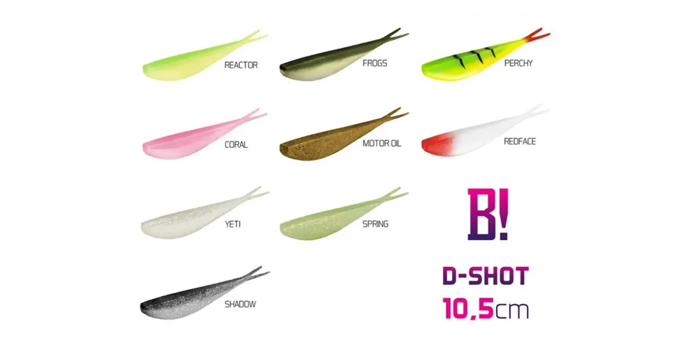 Speciale Aanbieding Delphin Bomb! D-Shot 10,5cm Perchy gumihal 5 db/csg