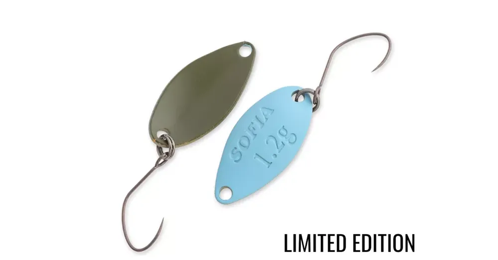 Bestel Nu Nories Masukuroto Sofia 22mm 1.2g JP006 kanál villantó (LIGHT BLUE OLIVE)