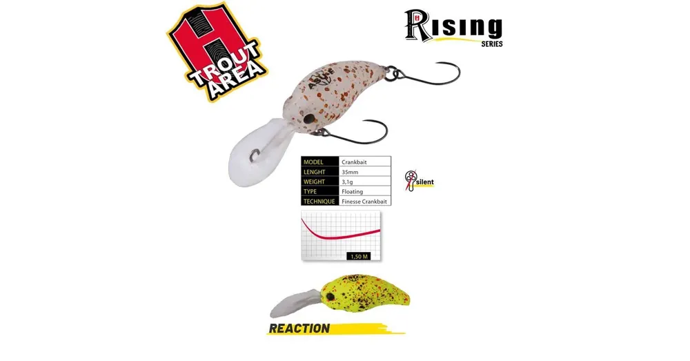 Herakles ASU 35F 3,5cm 3,1gr Reaction wobbler Beperkt Aanbod