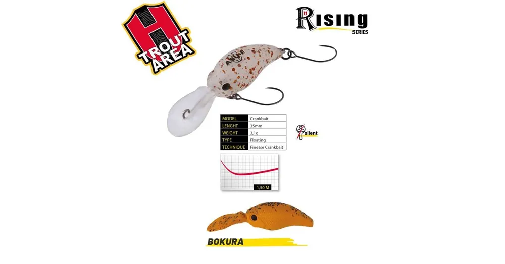Herakles ASU 35F 3,5cm 3,1gr Bokura wobbler Beperkte Voorraad