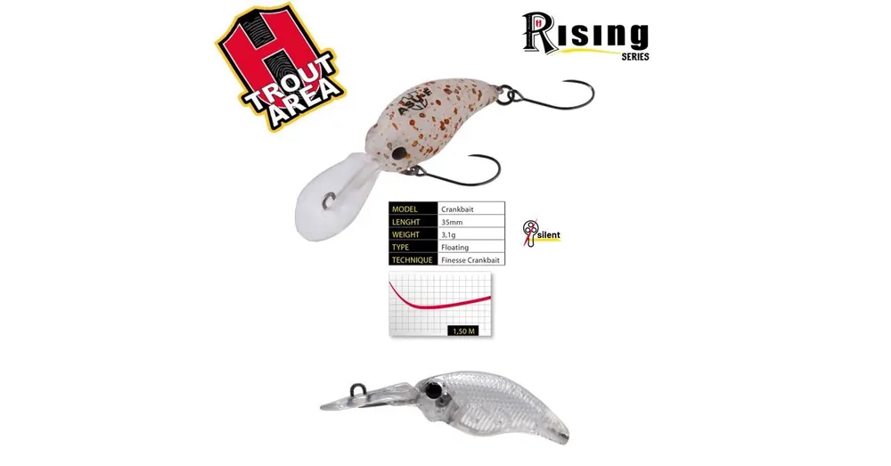 Finale Uitverkoop Herakles ASU 35F 3,5cm 3,1gr Ghost wobbler