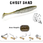 Alleen Vandaag Herakles Ghost Shad 10cm Green Pumpkin gumihal 8 db/csg