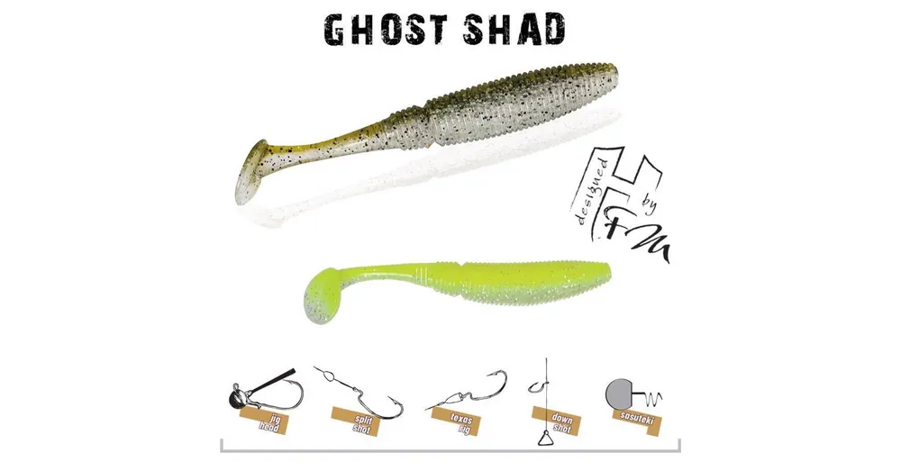 Lage Kosten Herakles Ghost Shad 7,5cm Chartreuse Impact gumihal 8 db/csg