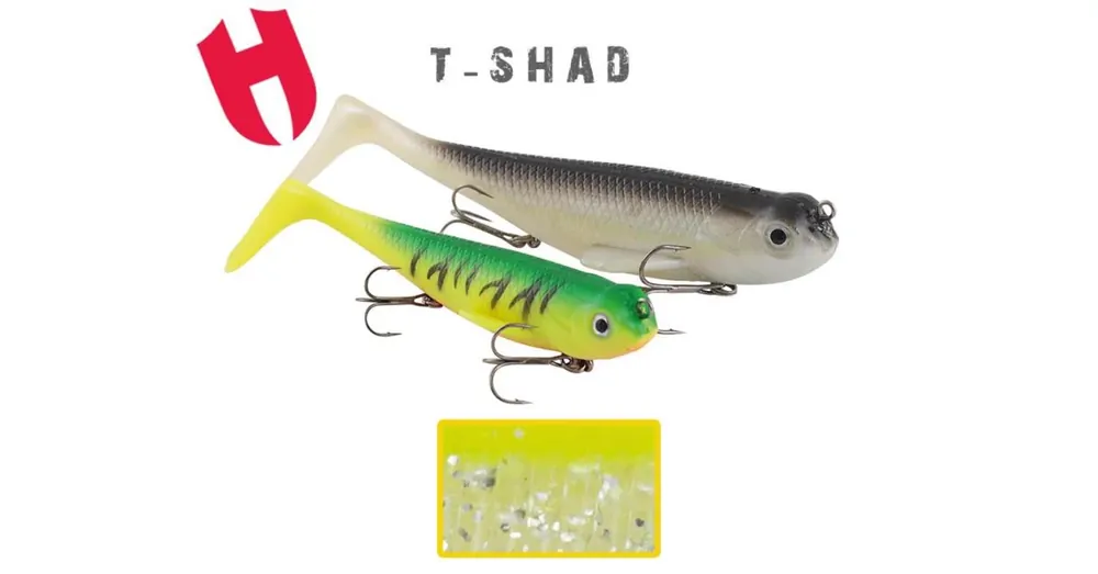 Laatste Kans Herakles T-Shad 12cm Chartreuse Bloody gumihal 2 db/csg