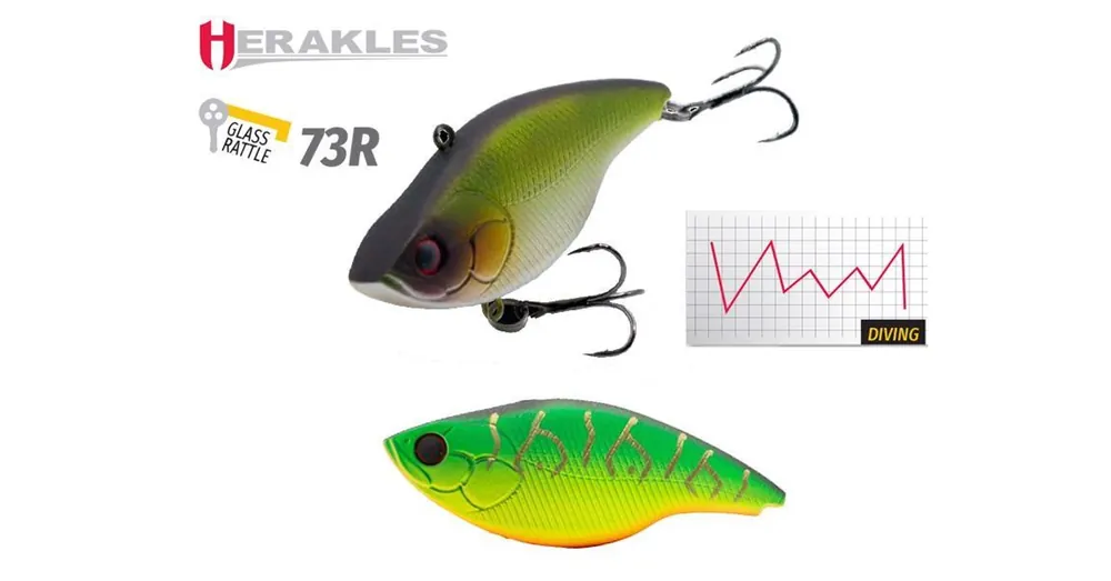 Express Levering Herakles Blaze Rattle 73R S 7,3cm 17gr Fire Tiger wobbler