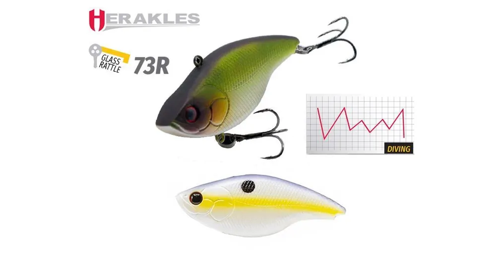 Populair Herakles Blaze Rattle 73R S 7,3cm 17gr Sexy Shad wobbler