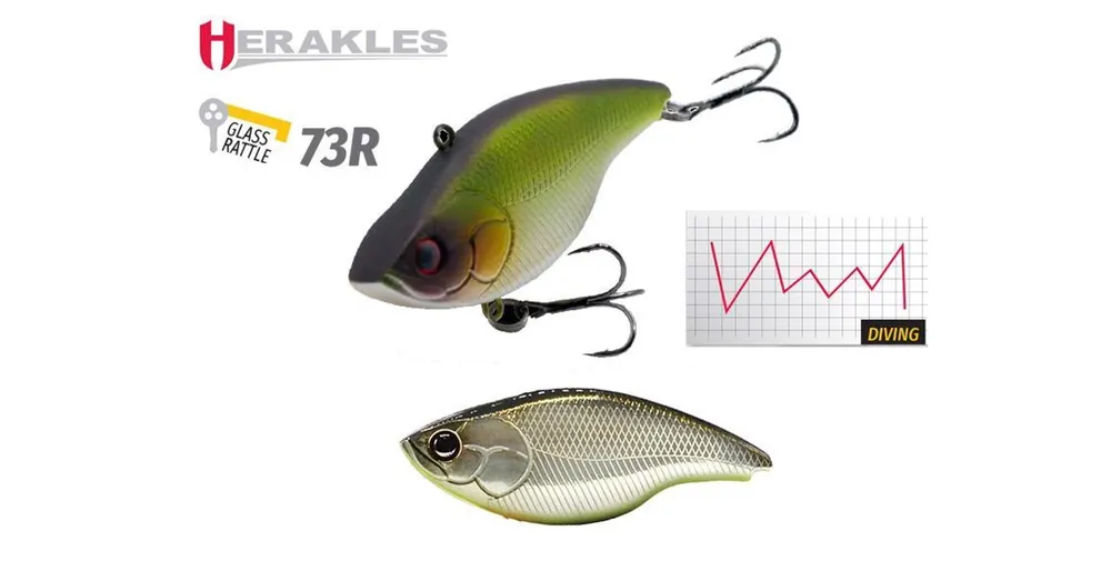 Herakles Blaze Rattle 73R S 7,3cm 17gr Reaction Shad wobbler Rechtstreeks Van De Fabrikant