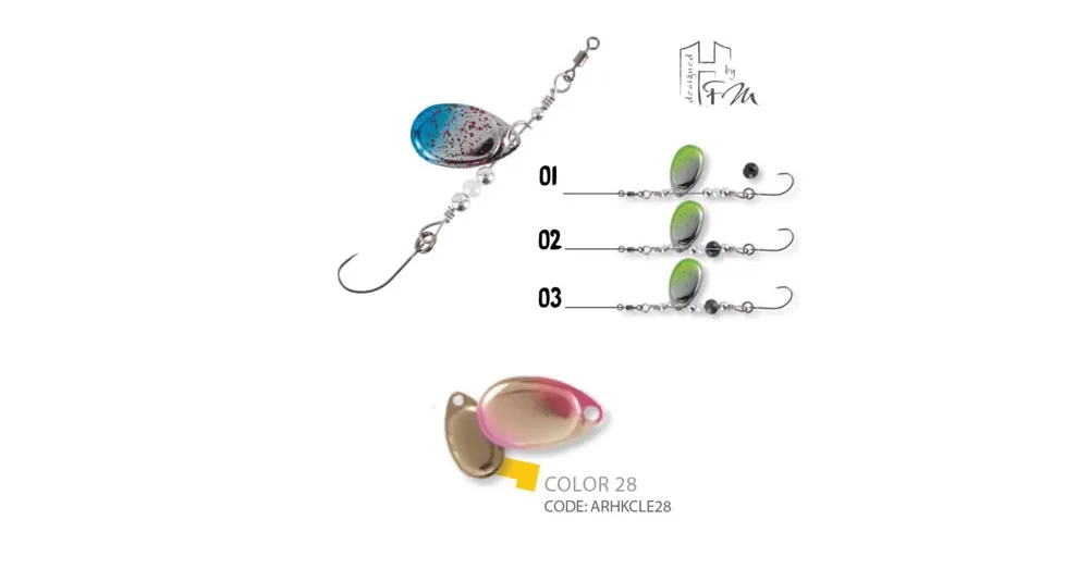 Herakles Clever Spin 1,5gr Golden Trout körforgó villantó Actieprijs
